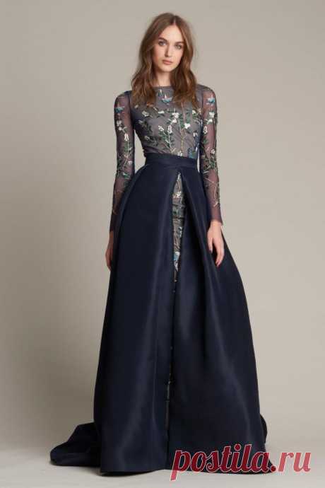 Модные фасоны в стиле 70-х от Monique Lhuillier 2016