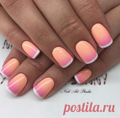 Нежный персик: красивые идеи дизайна маникюра 2018-2019 — Women Beauty Club