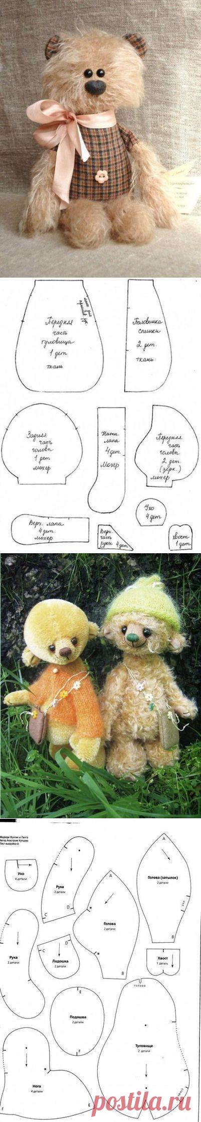 Шьем мишек. Выкройки игрушек: Дневник группы "Авторские уроки шитья... моделирование, крой, технология" - Страна Мам