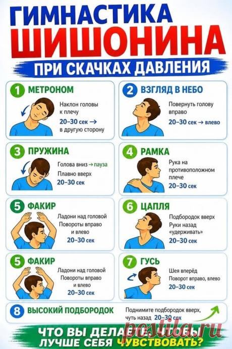 Гимнастика Шишонина при скачках давления