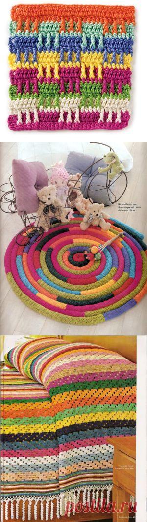 коврик + схемы / Вязаные крючком аксессуары / PassionForum - мастер-классы по рукоделию