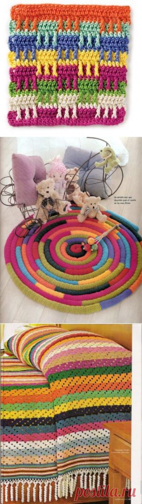 коврик + схемы / Вязаные крючком аксессуары / PassionForum - мастер-классы по рукоделию