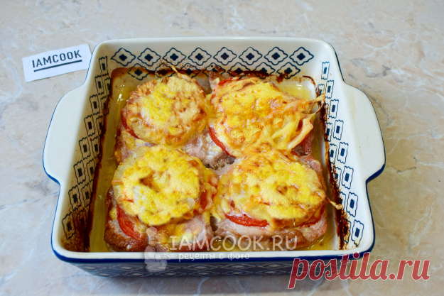 Мясо по-французски с ананасами и помидорами — рецепт с фото пошагово