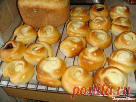 Булочки с творогом и вишней из венецианского лимонного теста - Вкусно - это просто!!! - Страна Мам