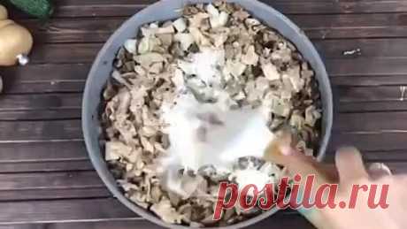 ЖУЛЬЕН С КУРИЦЕЙ И ГРИБАМИ!