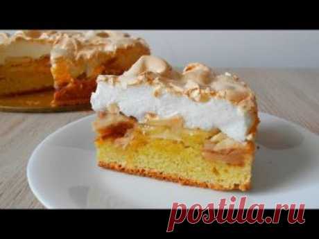 Яблочный пирог с меренгой.Для меня это один из вкуснейших яблочных десертов.Мягкое тесто,яблоки с приятной кислинкой и тонким ароматом корицы в сочетании с н...