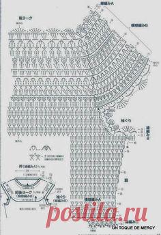 Hermoso patron de blusa en japones, alguien que sepa interpretarlo?