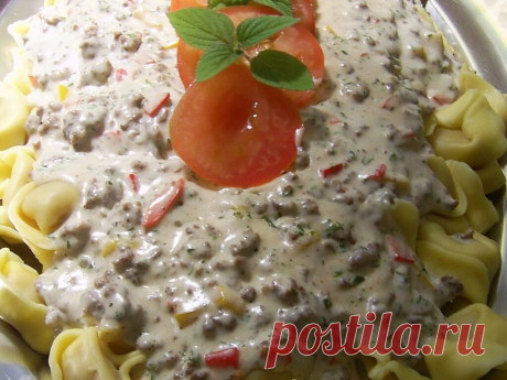 Tortellini mit Hackfleisch-Käse-Sauce - einfach & lecker | DasKochrezept.de