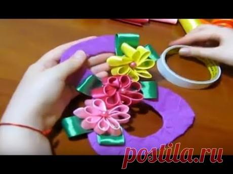 КРАСИВЫЙ ПОДАРОК ДЛЯ МАМЫ УЧИТЕЛЯ КО ДНЮ 8 МАРТА / ОТКРЫТКА С ЦВЕТАМИ /поделки своими руками