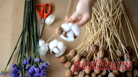 Букеты из орехов (79 фото) - пошаговые инструкции создания букетов для мужчин и женщин