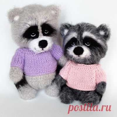 1000 схем амигуруми на русском: Вязаные еноты крючком