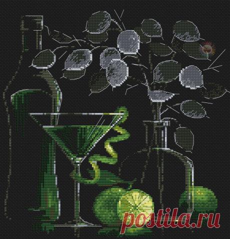 #Натюрморты
#вышивка #схемы #рукоделие #handmade #хомячки #clubrucodelnic #мартини