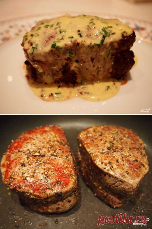 Бифштекс с сыром - пошаговый кулинарный рецепт на Повар.ру