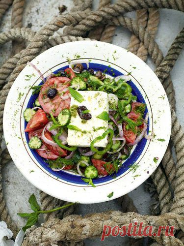 Пасхальные рецепты. Как приготовить греческий салат | Рецепты Джейми Оливера