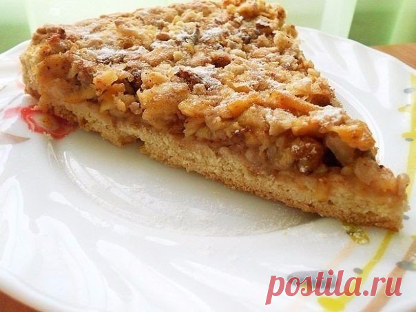 Венгерский пирог с грецкими орехами и яблоками