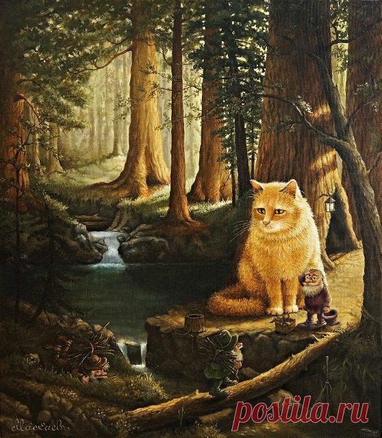 Сказочки кота Кузьмы... художник Александр Маскаев