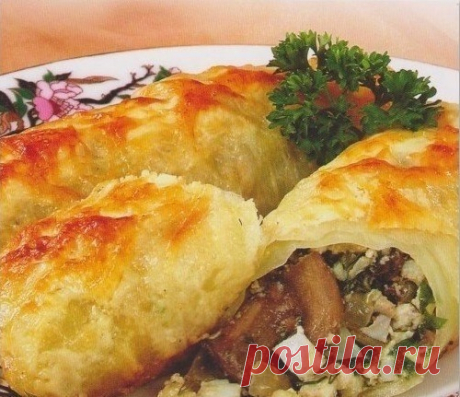 ГОЛУБЦЫ С ГРИБАМИ И ЯЙЦАМИ