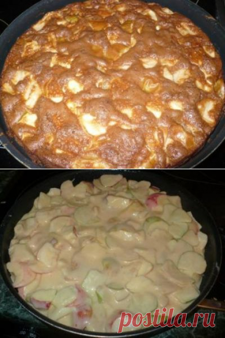 Очень вкусная шарлотка - лентяйка ! : Выпечка сладкая
