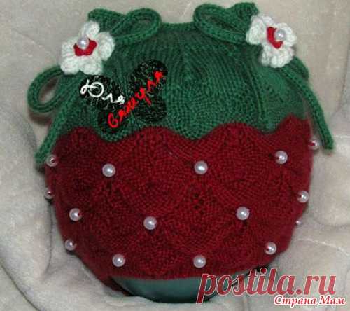 Шапка капор спицами  - Вяжем вместе он-лайн - Страна Мам