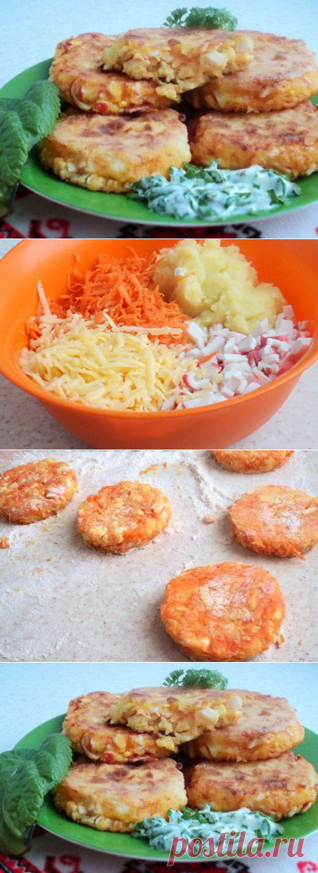Котлеты из крабовых палочек