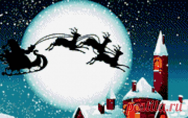 Новый Год - Схемы вышивки - Кегли - Авторы - Портал «Вышивка крестом»
