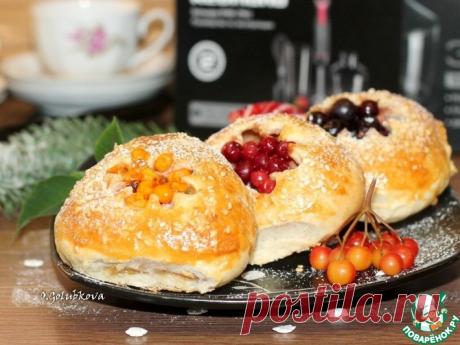 Булочки на кефире с фруктовой начинкой Кулинарный рецепт