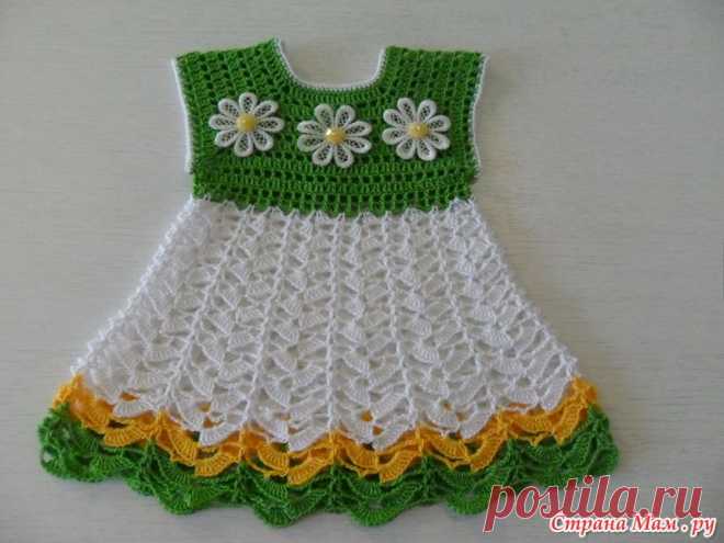 Ромашковый сарафан +берет - Вязание - Страна Мам