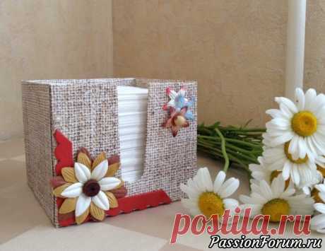 Очень простая салфетница из картона - запись пользователя Ирина (Ирина) в сообществе Работа с бумагой в категории Другие поделки из бумаги и картона