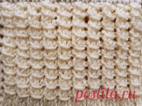 Ажурный узор спицами для красивого кардигана, свитера, жилета - YouTube