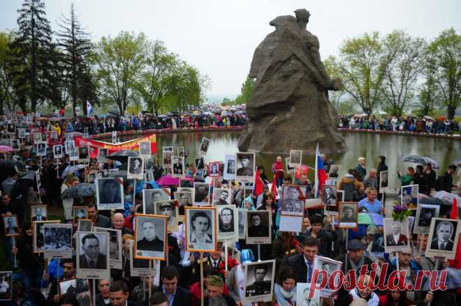 Акция "Бессмертный полк" в Волгограде  © Дмитрий Рогулин/ТАСС  | ТАСС: Общество - Живая память: акция "Бессмертный полк" в городах мира