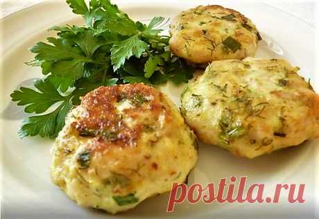 Куриные рубленые котлетки с творогом