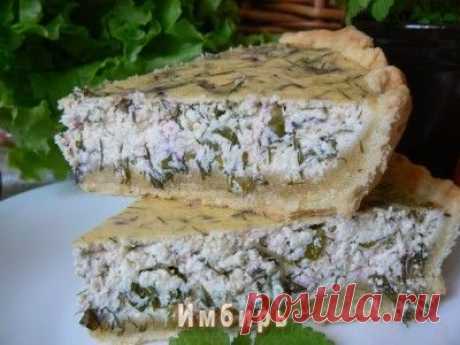 Открытый пирог с творогом и зеленью : Простые рецепты для вкусной жизни