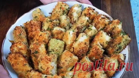 Рецепт вкуснейших кабачков в хрустящей корочке из сулугуни и сухарей - Вкусные рецепты - медиаплатформа МирТесен