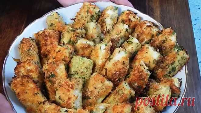 Рецепт вкуснейших кабачков в хрустящей корочке из сулугуни и сухарей - Вкусные рецепты - медиаплатформа МирТесен