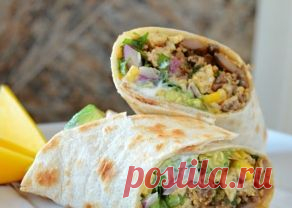 Буррито с грибами