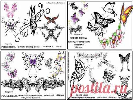 Кисти - Butterfly - 29 Марта 2010 - DiZona - все для дизайна