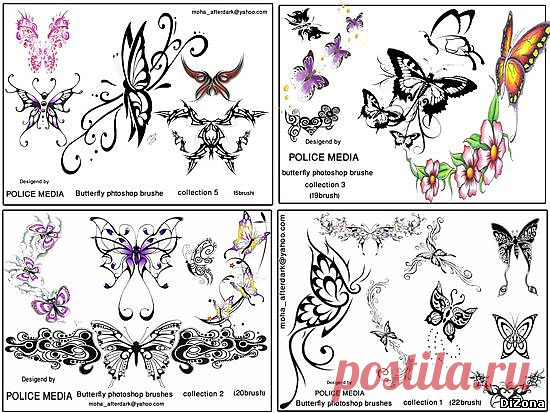 Кисти - Butterfly - 29 Марта 2010 - DiZona - все для дизайна