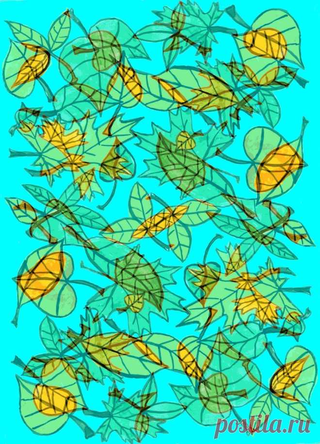 Abstraction With Autumn Leaves  Free Stock Photo HD - Public Domain Pictures