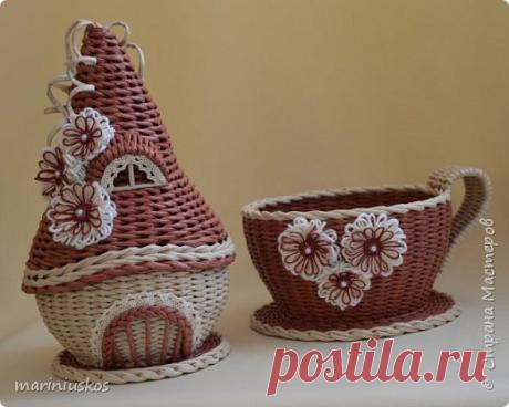 Чайный домик и чашка-конфетница | Страна Мастеров