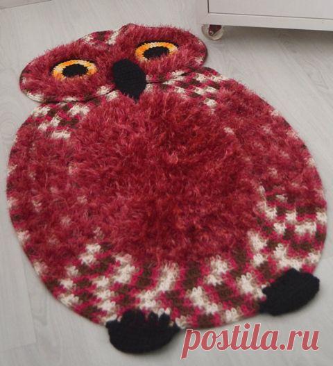 Коврик "Совушка" от Линды Крош.