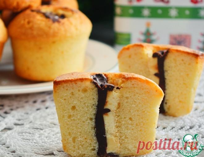 Кексы с шоколадной серединкой – кулинарный рецепт