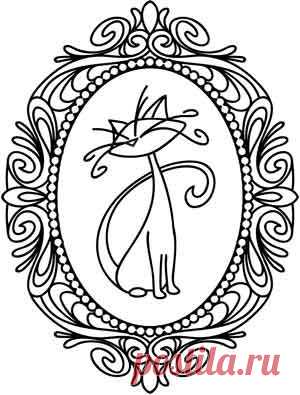 Kitty Cameo | Urban Threads: Unique and Awesome Embroidery Designs