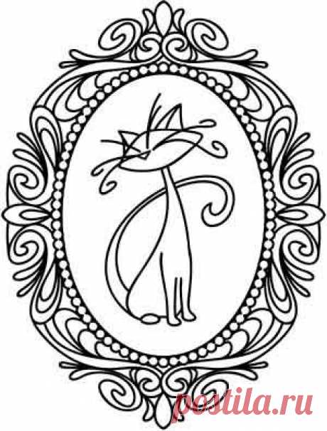 Kitty Cameo | Urban Threads: Unique and Awesome Embroidery Designs