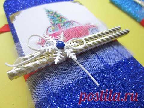 Скрапбукинг. МК шоколадница из фоамирана. клатч. к новому году.