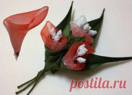 Домашняя волшебница - Мастер-класс МК &quot;Лепесток каллы + сборка букета&quot; (автор anansy)