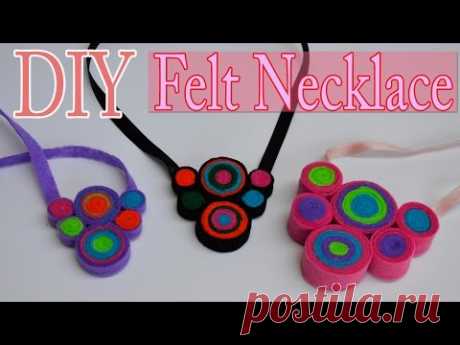 DIY crafts : Felt Necklace - Ana | DIY Crafts