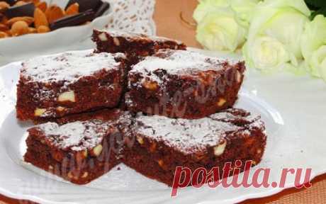 Брауни с миндалём | Готовьте с нами