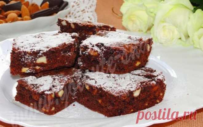 Брауни с миндалём | Готовьте с нами