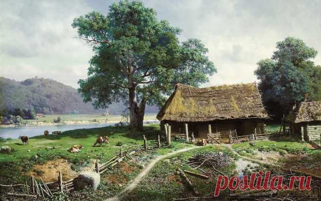 Деревня в живописи.