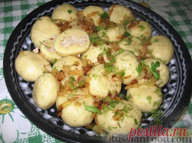 Рецепт: Кнедли с мясом на RussianFood.com